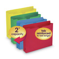 File Folders | Smead 75673 Straight Tab Letter Size Colored File Jackets with Reinforced Double-Ply Tab - Assorted Colors (50/Box) image number 3