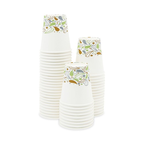  | Boardwalk BWKDEER10HCUP 10 oz. Deerfield Printed Paper Hot Cups (50 Cups/Sleeve, 20 Sleeves/Carton) image number 0