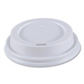 Cups and Lids | Boardwalk BWKHOTWH8 Plastic Hot Cup Lids for 8 oz. Hot Cups - White (50/Sleeve, 20 Sleeves/Carton) image number 1