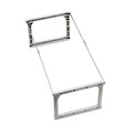 File Folders | Pendaflex 04444 18 in. to 27 in. Long Plastic Snap-Together Legal/Letter Size Hanging Folder Frame - White/Silver Accents (4/Box) image number 1