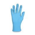 Disposable Gloves | Ansell 54188 4 mil Thick 9.5 in. Long Powder-Free G10 Comfort Plus Blue Nitrile Gloves - Large, Light Blue (100/Box) image number 2