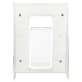 Desk Shelves | Deflecto 55501 9.13 in. x 3.25 in. x 11.88 in. Stand-Tall Wall-Mount Magazine Literature Rack - Clear image number 4