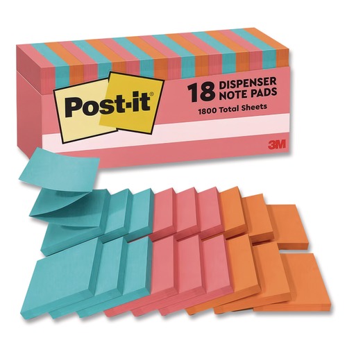Sticky Notes & Post it | 3M R330-18CTCP 3 in. x 3 in. Poptimistic Collection Colors (18/Pack) image number 0