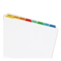 Dividers & Tabs | Avery 11419 8-Tab Color Tabs 11 in. x 8.5 in. Traditional Color Tabs Print and Apply Index Maker Clear Label Dividers (5/Pack) image number 2