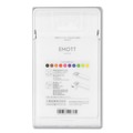 Pens | uni-ball 24836 EMOTT Fine 0.4 mm Stick Porous Point Pen - Assorted Ink Colors White Barrel (1-Set) image number 0