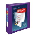 Back to School Sale | Avery 79777 3 One Touch EZD Rings 2 in. Capacity 11 in. x 8.5 in. Heavy-Duty View Binder with DuraHinge - Purple (6/Carton) image number 0