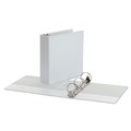 Binders | Universal UNV20992 3 in. Capacity 11 in. x 8-1/2 in. Round 3 Ring Economy View Binder - White image number 3