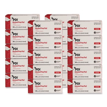  | Sani Professional B60307 PDI Alcohol Prep Pads, 200/Box, 20 Boxes/Carton