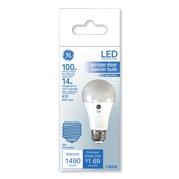  | GE 93116005 14 Watts A19 LED Garage Door Opener Bulb - Soft White (1/Pack)