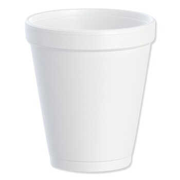 Dart 8J8 8 oz. Foam Drink Cups - White (25/bag, 40 Bags/Carton)