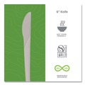  | Eco-Products EP-S011 6 in. Plantware Compostable Knife Cutlery - Pearl White (1000/Carton) image number 3