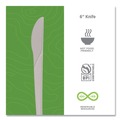  | Eco-Products EP-S011 6 in. Plantware Compostable Knife Cutlery - Pearl White (1000/Carton) image number 3