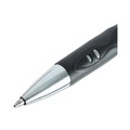Pens | Universal 39724 0.7 mm. Medium Comfort Grip Retractable Gel Pen - Black Ink, Gray/Black/Silver Barrel (36/Pack) image number 4