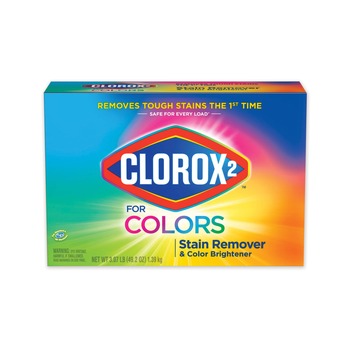 LAUNDRY DETERGENT | Clorox 2 03098 49.2 oz. Box Stain Remover and Color Booster Powder - Original (4/Carton)