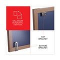 White Boards | Universal UNV43620 96 in. x 48 in. Deluxe Melamine Dry Erase Board - Melamine White Surface, Oak Fiberboard Frame image number 5