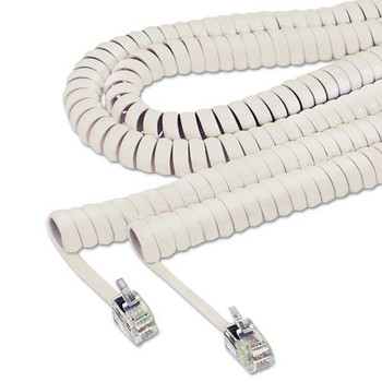  | Softalk 48100 12 ft. Plug/Plug Coiled Phone Cord - Ivory
