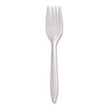 Cutlery | SOLO F6OW Style Setter Medium Weight Polypropylene Fork Cutlery - White (1000/Carton) image number 1