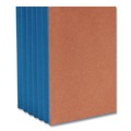 File Folders | Smead 73689 Fully Lined 6.5 in. High Gussets 5.25 in. Expansion Letter Size Redrope Drop-Front End Tab File Pockets - Blue (10/Box) image number 3