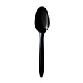 Cutlery | Boardwalk BWKSPOONBLPP Mediumweight Polypropylene Plastic Spoon Cutlery - Black (1000/Carton) image number 0