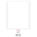 Back to School Sale | Universal UNV15873 9.5 in. x 11 in. 15 lbs. 3-Part Printout Paper - White/Canary/Pink (1200/Carton) image number 3