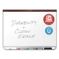 White Boards | Quartet P554MP2 Prestige 2 Duramax 48 in. x 36 in. Magnetic Porcelain Whiteboard - Mahogany image number 2