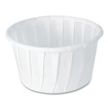 Cups and Lids | SOLO 125-2050 1.25 oz. ProPlanet Seal Paper Portion Cups - White (250/Bag, 20 Bags/Carton) image number 0