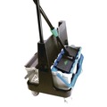 Mop Buckets | Unger UNGCLBK1 1.5 gal. OmniClean Dual Bucket Kit - Black/Blue/Gray image number 2