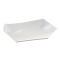 Food Trays, Containers, and Lids | Pactiv Corp. 000000000000023863 6 in. x 4 in. x 1.5 in. No. 12 Beers Tray Paper Paperboard Food Tray - White (300/Carton) image number 1