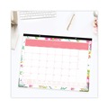 Bulletin Boards | Blue Sky 107938 22 in. x 17 in. 12-Month (Jul 2025-Jun 2026) Day Designer Peyton Academic Desk Pad - Black Binding/Clear Corners image number 1