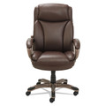 Alera | Alera ALEVN4159 Veon Series Executive High-Back Bonded Leather Chair Supports Up to 275 lb - Brown Seat/Back/Bronze Base image number 2