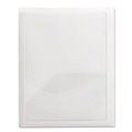 File Folders | Smead 87706 11 in. x 8.5 in. 100-Sheet Capacity Frame View Poly 2-Pocket Folder - Clear/Oyster (5/Pack) image number 1