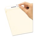 Back to School Sale | Avery 08066 0.66 in. x 3.44 in. Removable File Folder Labels with Sure Feed Technology - White (30/Sheet, 25 Sheets/Pack) image number 1