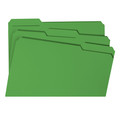 File Folders | Smead 17143 0.75 in. Expansion Assorted 1/3-Cut Tabs Legal Size Colored File Folders - Green (100/Box) image number 4