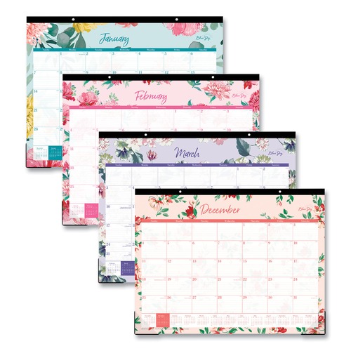 Bulletin Boards | Blue Sky BLS117886 22 in. x 17 in. 12-Month (Jan to Dec) 2026 Reflections Desk Pad Calendar - Multicolor image number 0
