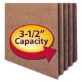File Folders | Smead 74805 3.5 in. Expansion Redrope Drop Front File Pockets - Legal, Redrope (50/Box) image number 1