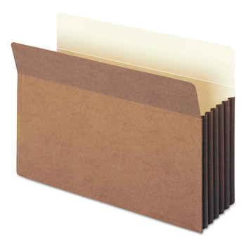 Smead 74390 5.25 in. Expansion Legal Size TUFF Pocket Drop-Front File Pockets with Fully Lined Gussets - Redrope (10/Box)