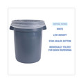 Trash & Waste Bins | Boardwalk H8647TWK 43 in. x 47 in. 56 gal. 0.9 mil Linear Low Density Industrial Can Liners - White (100/Carton) image number 3