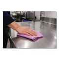 Paper Towels and Napkins | Boardwalk BWK-N8140 12 in. x 21 in. Foodservice Wipers - Pink/White (200/Carton) image number 4