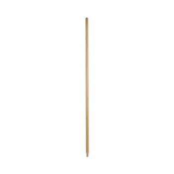BROOMS | Boardwalk BWK137 Heavy-Duty Threaded End Lacquered Hardwood 1.13 in. Diameter x 60 in. Broom Handle - Natural