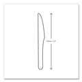 Cutlery | Vegware VW-KN6.5 Compostable CPLA Cutlery Knife - White (1000/Carton) image number 2