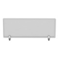 Office Furniture Accessories | Alera ALEPP4718 47 in. x 0.5 in. x 18 in. Polycarbonate Privacy Panel - Silver/Clear image number 2