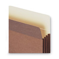 File Folders | Smead 73380 3.5 in. Expansion TUFF Pocket Drop-Front File Pockets with Fully Lined Gussets - Letter Size/Redrope (10/Box) image number 2