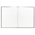 Notebooks & Pads | Blueline A10.81 75-Sheet 10.75 in. x 8.5 in. 1-Subject Medium/College Rule Executive Notebook with Ribbon Bookmark - Black Cover image number 3