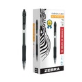 Pens | Zebra 46610 1 mm Sarasa Dry Gel X20 Gel Pen - Bold/Black Ink/Clear/Black Barrel (1-Dozen) image number 2