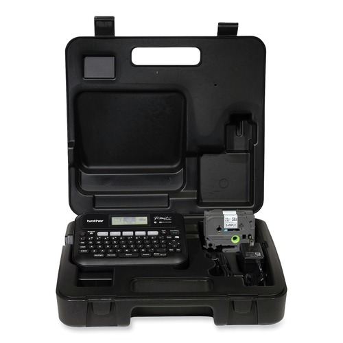 Label Makers | Brother P-Touch PTD460BTVP P-Touch 7.4 in. x 7 in. x 2.8 in. 30 mm/s Print Speed Business Expert Connected Label Maker with 2 Roll Sample Tape image number 0