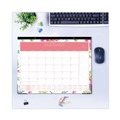 Bulletin Boards | Blue Sky BLS103631 22 in. x 17 in. 12-Month (Jan to Dec): 2025 Day Designer Peyton Desk Pad Calendar - Floral Artwork, Black Binding, Clear Corners image number 3
