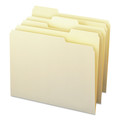 File Folders | Smead 10338 0.75 in. Expansion 1/3-Cut Top Tab File Folders with Antimicrobial Product Protection - Letter/Manila (100/Box) image number 1