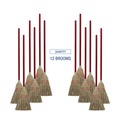 Brooms | Boardwalk BWKBR10016 36 in. Overall Length Corn/Synthetic Fiber Bristles Corn/Fiber Brooms - Gray/Natural (12/Carton) image number 7
