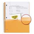 Back to School Sale | Five Star 930010 10.5 in. x 8.63 in. Sheets Wide/Legal Rule 1-Subject Wirebound Notebook - Black Cover image number 3