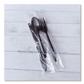 Cutlery | Boardwalk BWK3KITBLPS 3-Piece Polystyrene Fork/Knife/Teaspoon Cutlery Kit - Black (250/Carton) image number 4